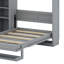 Dual Wall Murphy Beds With Cabinets And Shelves-882725065