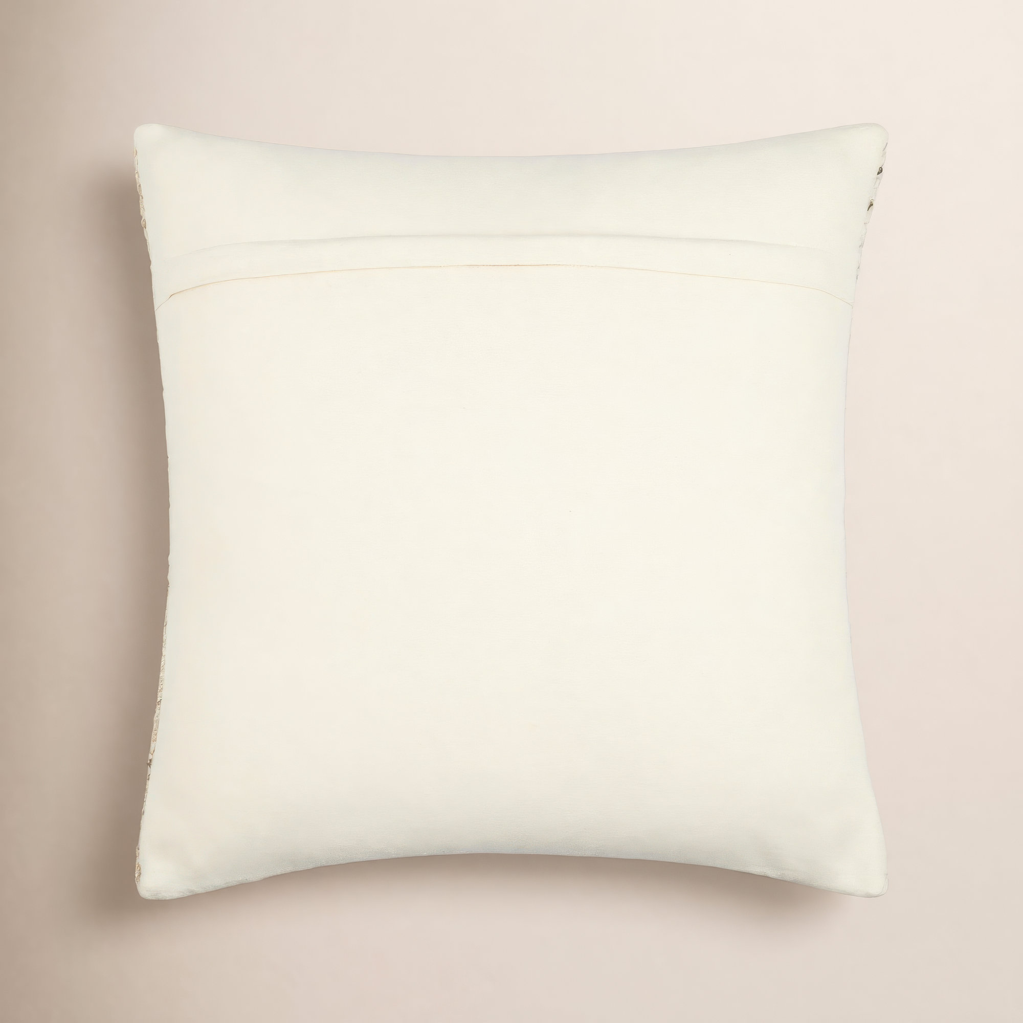 Dia Striped Wool Throw Pillow, 22" x 22", Polyester/Polyfill