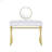 Coleen  & Gold Finish Vanity Desk W/Mirror & Jewelry Tray