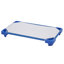 Lit de bébé empilable ECR4Kids avec drap, mobilier de salle de classe, bleu
