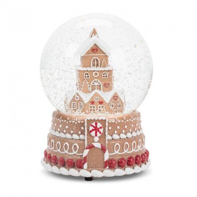 Medium Gingerbread House Snow Globe