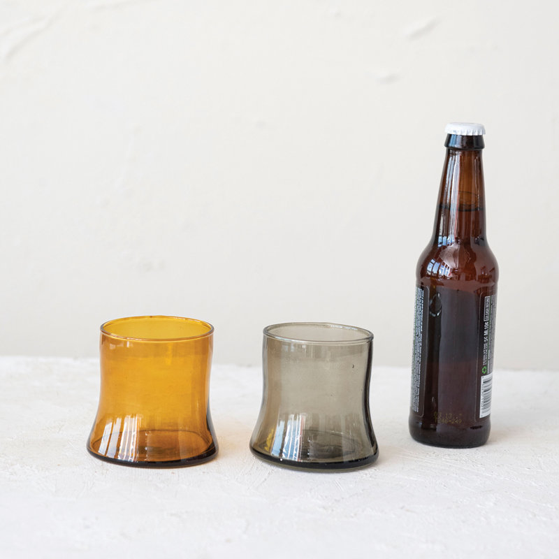 Brion 10oz. Drinking Glass Set, Amber