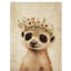 40*30,Plum Cute Meerkat Portrait Nursery Wall Decor Poster Lovely Garland Animal.