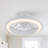 Humiston 20" 3 - Blade Enclosed Low Profile Caged with LED Lights, Dimmable LED Ceiling Fan Bladeless with Remote Control