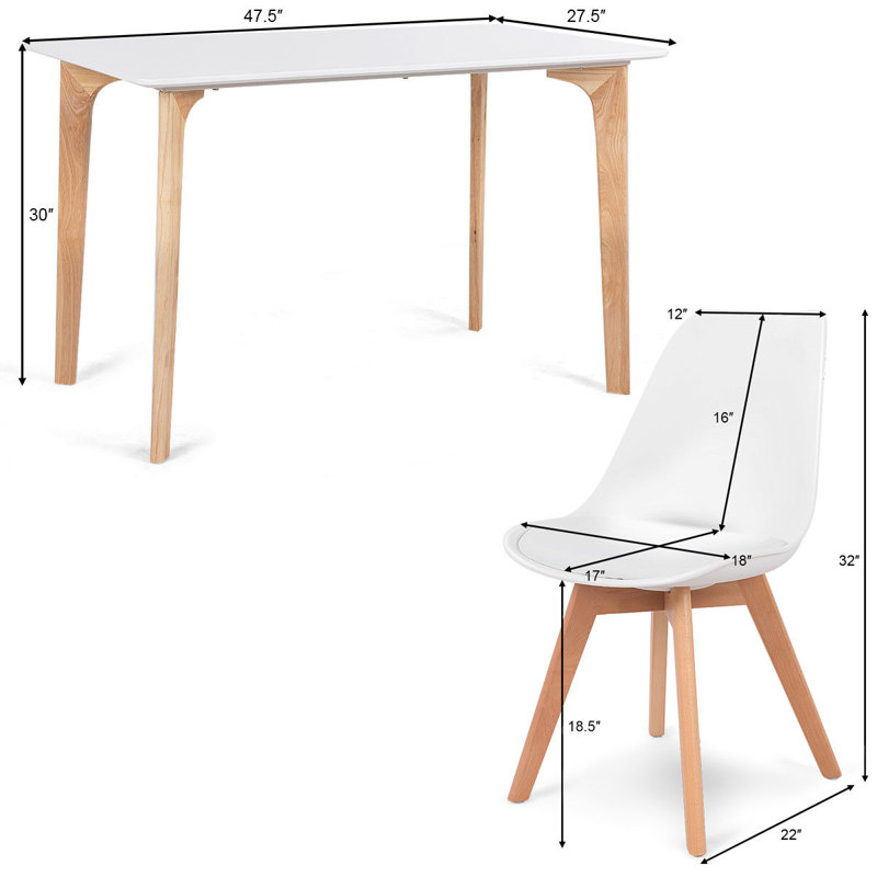 Four Leg Dining Set