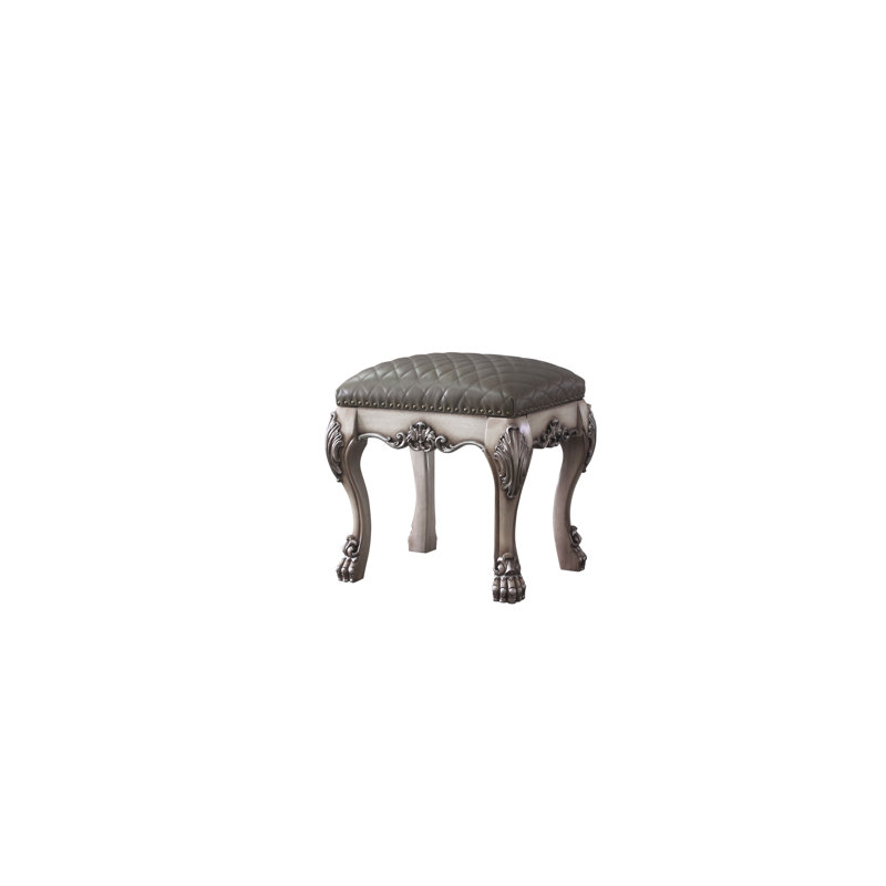 Solid + Manufactured Wood Accent Stool
