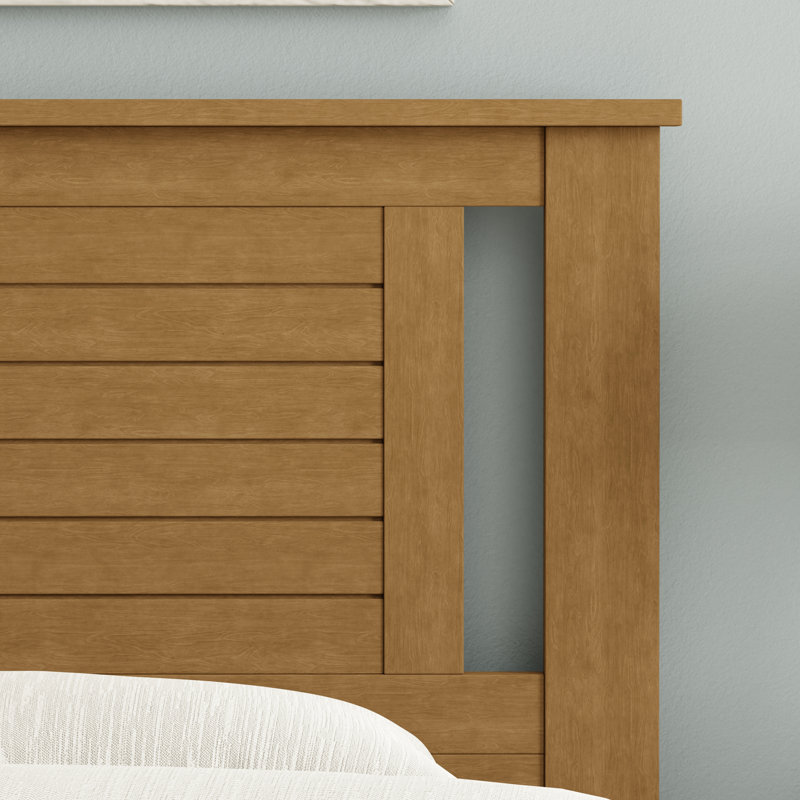 Tête de lit double en bois massif Amesbury, Grand lit, Pin