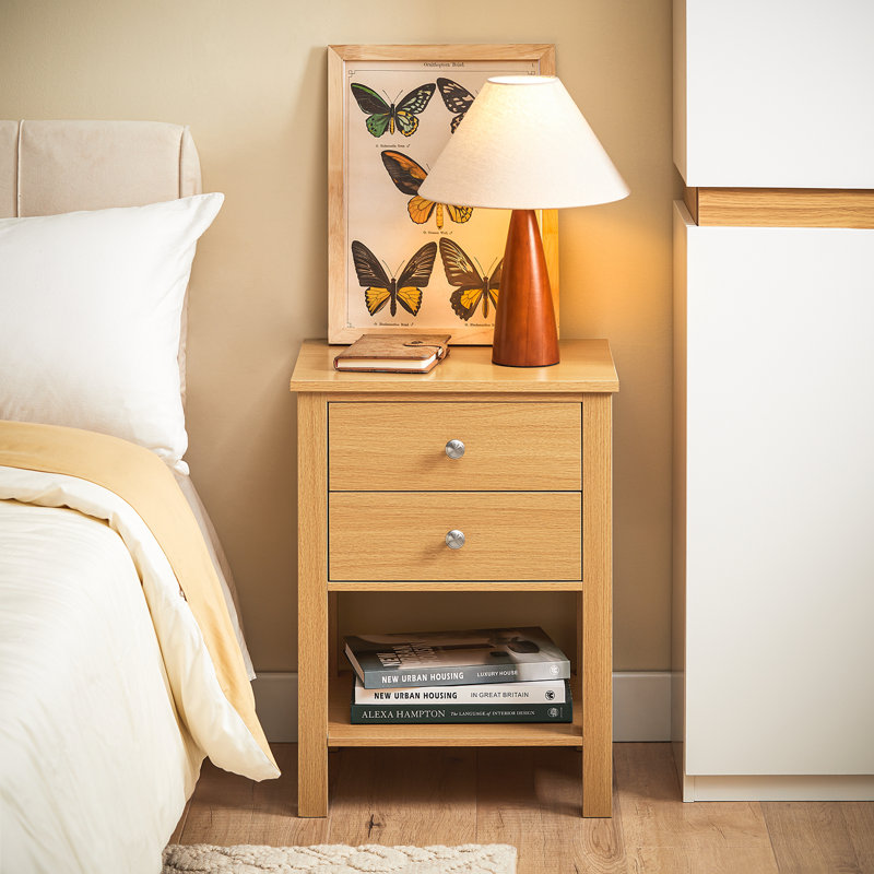 Eita 45cm W Manufactured Wood Bedside Table