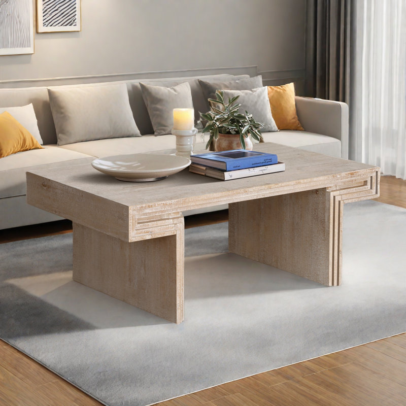 Table basse American Vintage, Naturel antique