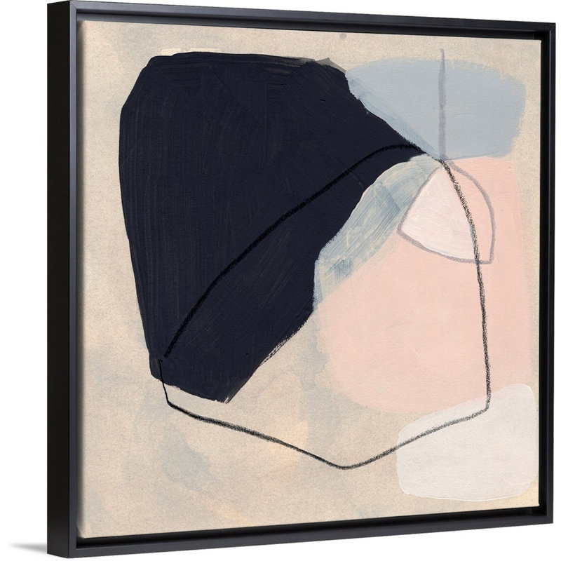 «Keystone I» par June Erica Vess - reproduction d'art, Toile avec cadre noir, H 32 po x l 32 po x P 1,75 po