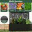 Metal Planter With Trellis,Planter Box With Privacy Screen，5.9Ft. Hx4 Ft. W Metal Garden Bed With Drainage Holes(Black)-100089286-97812700
