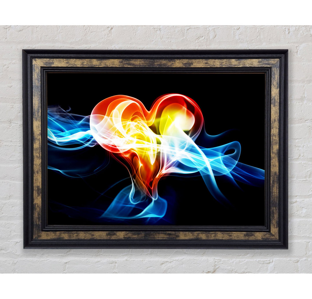 Lovers Heart Of Passion - Einzelner Bilderrahmen Kunstdrucke