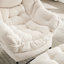 Méridienne douce et moelleuse avec - Accent moderne pour fauteuil de chambre à coucher-1827146159