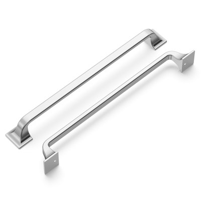 Forge Collection Handle Pull - 8-13/16" Center to Center Cabinet Pull Chrome - Farmhouse Hardware for Drawers & Cabinets