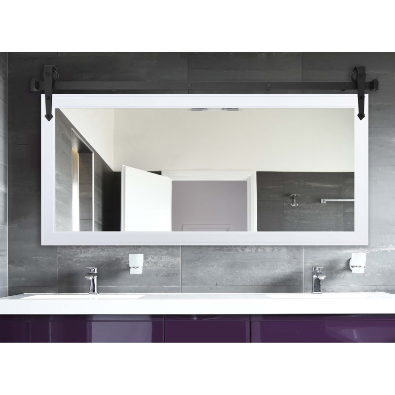 Miroir de salle de bain N Peace Rayne, Blanc, 30,5 po x 53,5 po