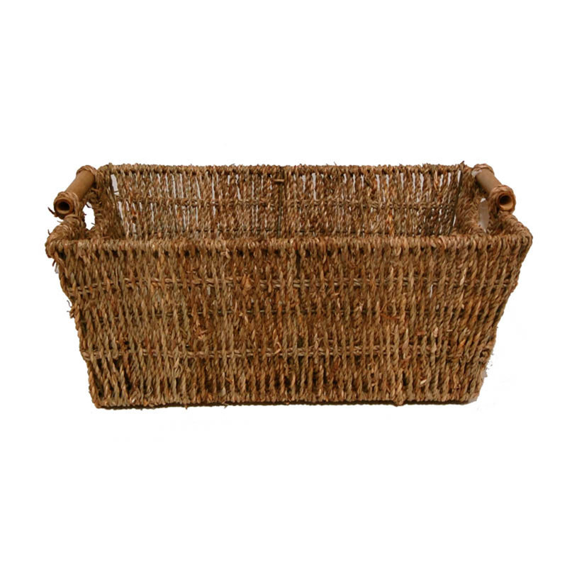 Panier utilitaire en osier, H 13 po x l 17 po x P 7 po
