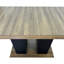 Table de salle à manger extensible pour 4 à 10 personnes, table de salle à manger en bois avec base à piédestal double robuste et grande table extensible moderne