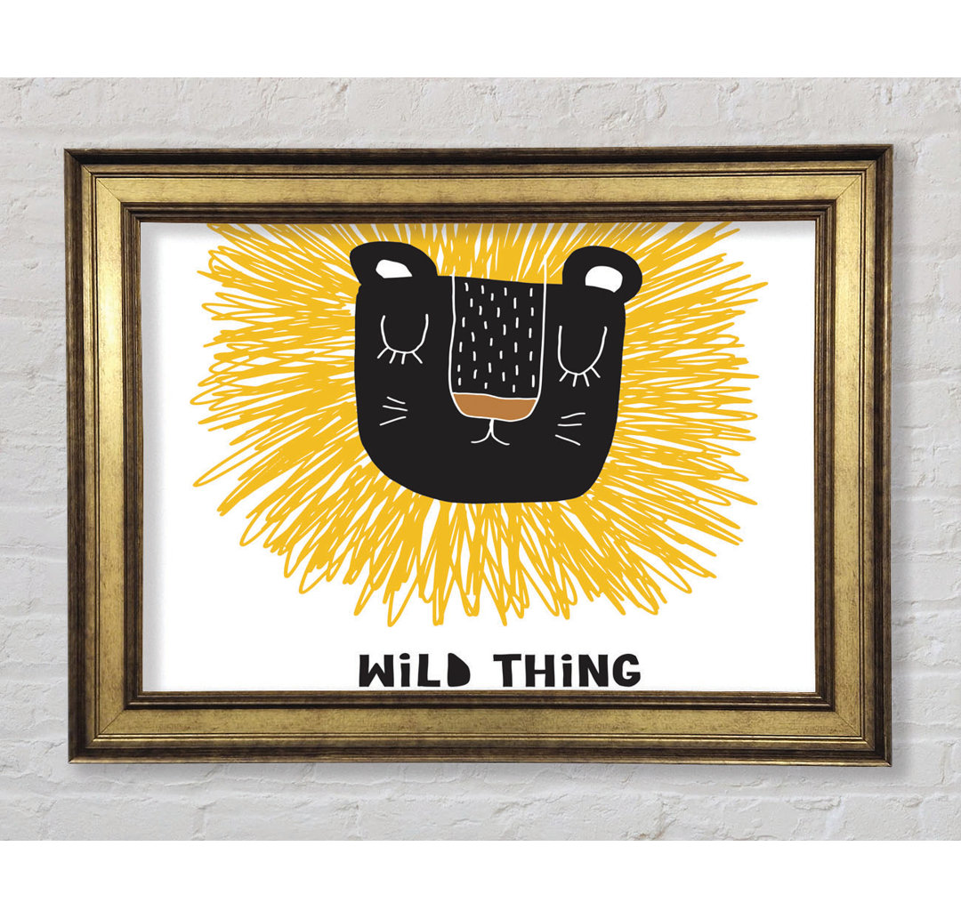 Wild Thing Lion - Einzelner Bilderrahmen Kunstdrucke