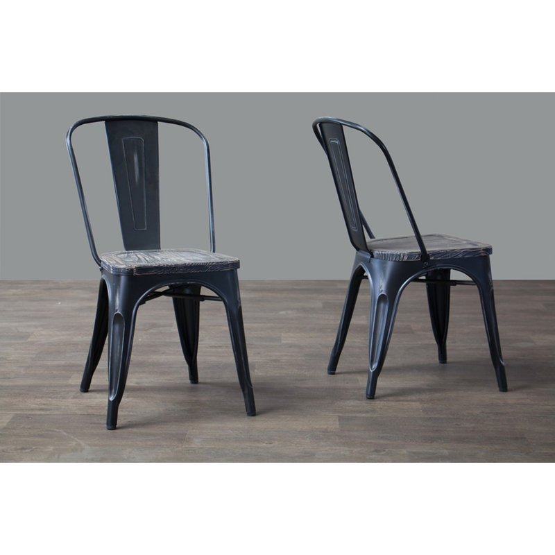 17'' H Metal Stacking Side Chair