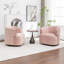 Fauteuil demi-tonneau pivotant rembourré Tybias-614981183
