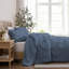 Ensemble d'édredon de 3 pièces en microfibre à nervures Swift Home - couleurs unies et motifs rayés - toutes saisons, durable, facile d'entretien-156299570-156299574