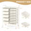 Rebrilliant 15 Drawer Rolling Organizer Cart Utility Storage Tools Scrapbook Paper Multi-use-2081541934