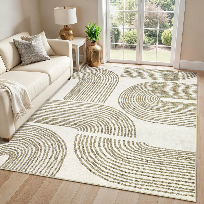 Washable Abstract Area Rug,Non-Slip,Mark Resistant,Large Carpet for Living Room,Bedroom,Dining Room,Office,Modern Floor Decor,colorful