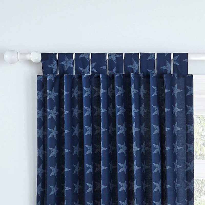 Stars and Stripes Tab Top Lined Curtains