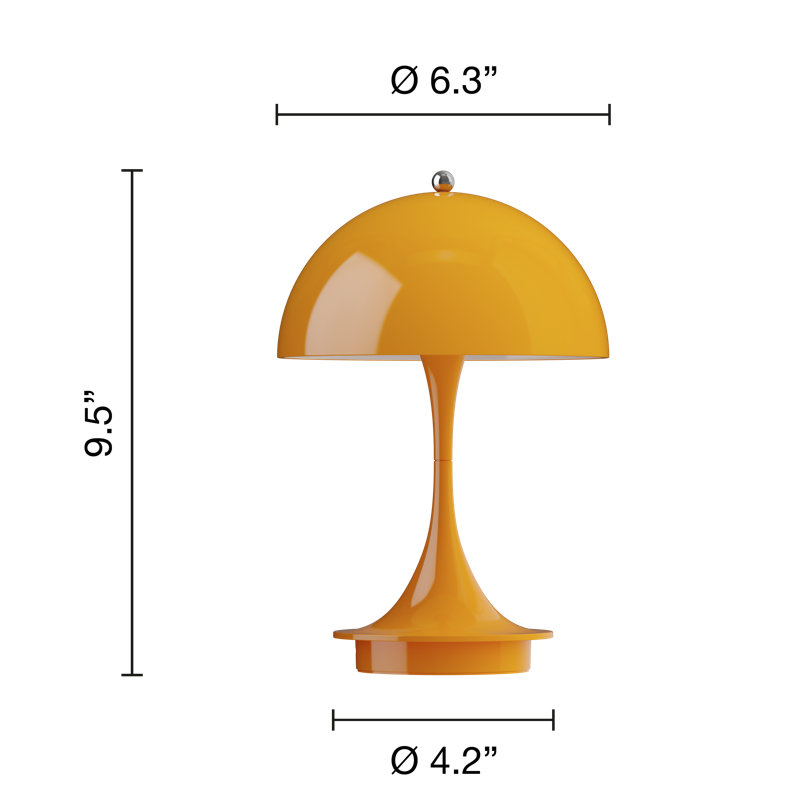 Panthella 160 Portable, Orange, Orange, 2.5W
