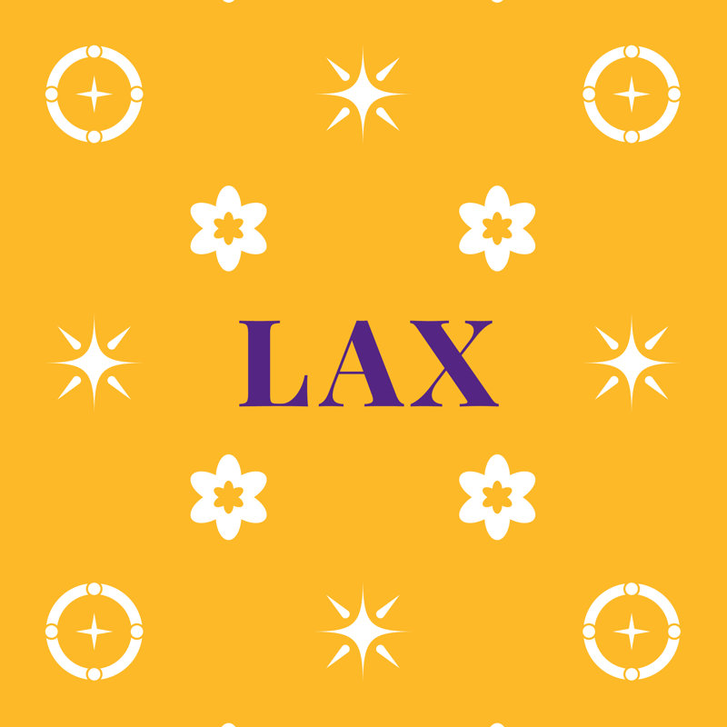LA Colors, Gold Purple White LA Colors, 20 inches x 36 inches, Spun Polyester Blown & Closed Pillow