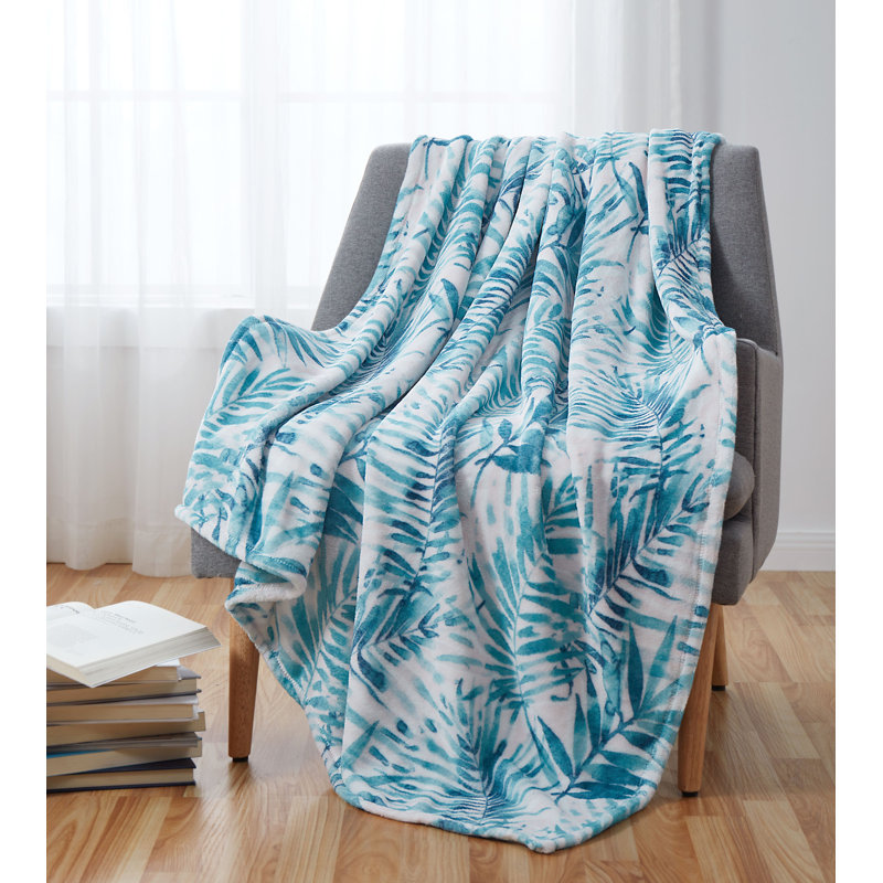 Jeté décoratif floral ultra doux et moelleux Kate Aurora - l 50 po x L 70 po