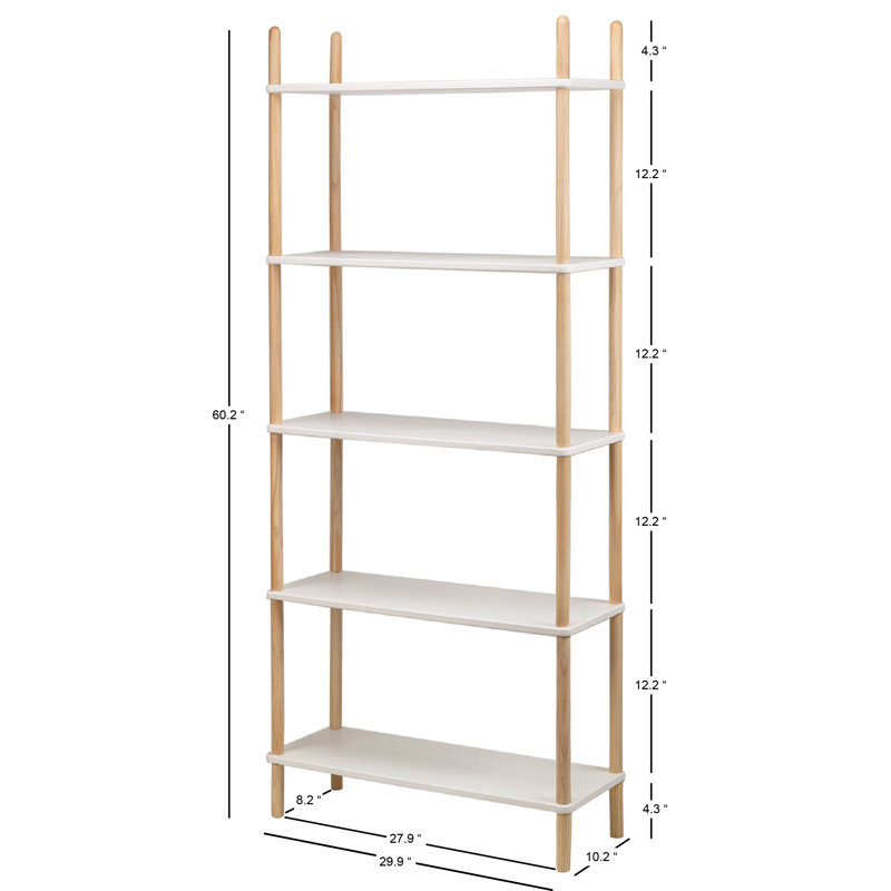 Bibliothèque Kilgore à 6 niveaux en pin blanc