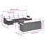 Vidaxl Garden Sofa Set Black, Cream White
