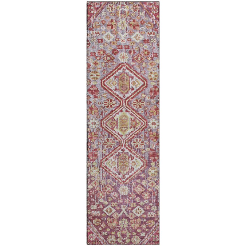 Premium Machine Washable Mayfield AMF1834 Aztec Rug, Runner 2'3" x 7'6"
