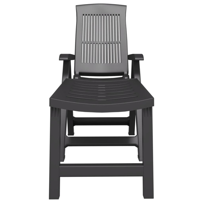 Boskovich 114cm Long Reclining Single Chaise, Anthracite