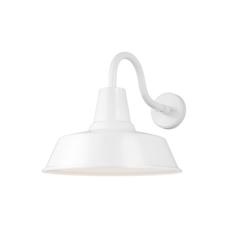Luminaire de grange d'extérieur Blakeston, H 15 po x l 16 po x P 16 po, Non, Blanc