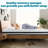3'' Bamboo Fiber Blend Hemp Pattern Gel Memory Foam Mattress Topper-458535792
