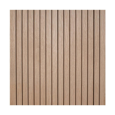 Outwater Veneer Decorative Wall Tambour Panel With 3/4In 30-Degree Groove Slats – Flexible