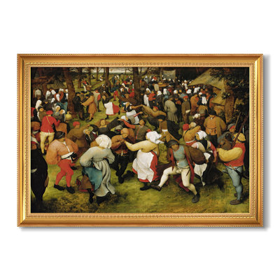 The Wedding Dance (2), c. 1566-Pieter Bruegel the Elder-Custom Framed Canvas