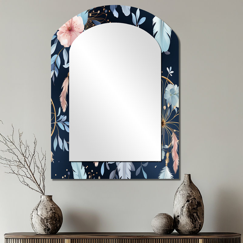 Motif bohème Ethereal Dreamcatchers - Floral Arch, 34 po x 25 po