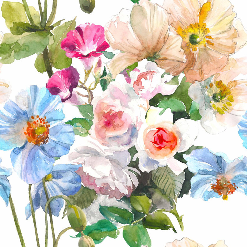 Peel & Stick Floral Wall Mural