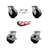 4 Piece Glass Filled Nylon Caster Set