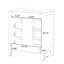 Armoire de salle de bain 30 po sans lavabo, armoire inférieure seulement, avec tiroirs, structure solide et panneau de fibres à densité moyenne, vert