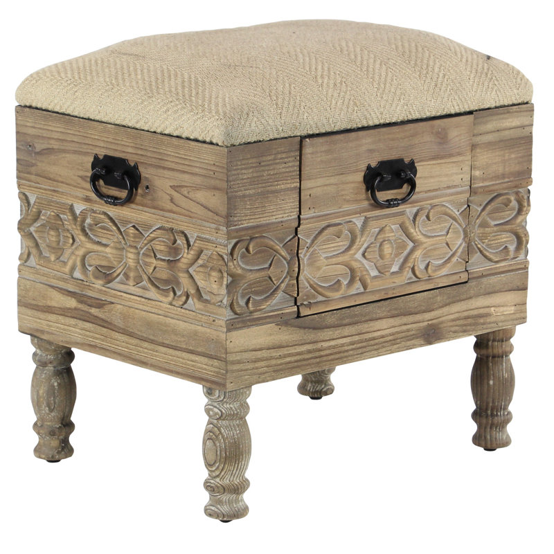 Gorney Solid Wood Accent Stool