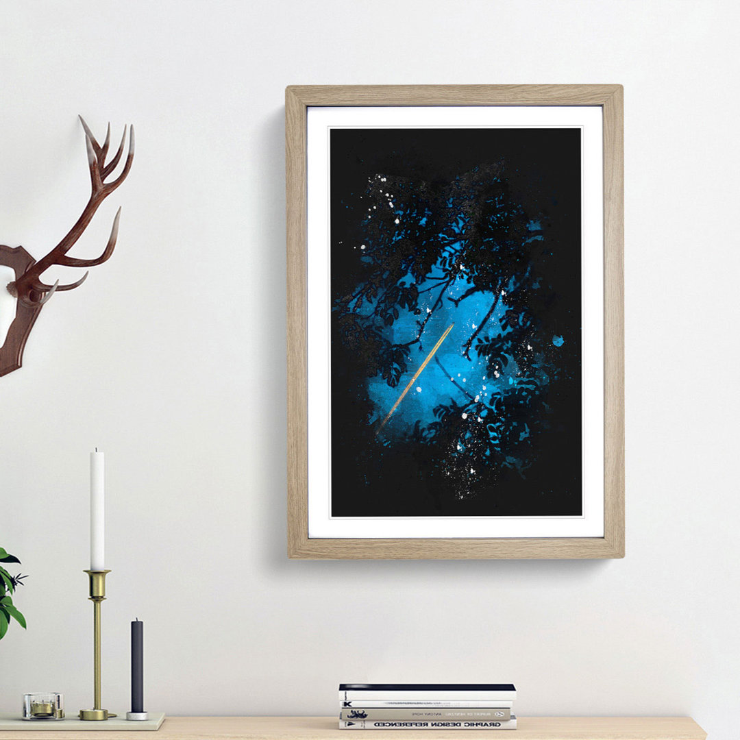 Airplane Through the Trees - Framed Print