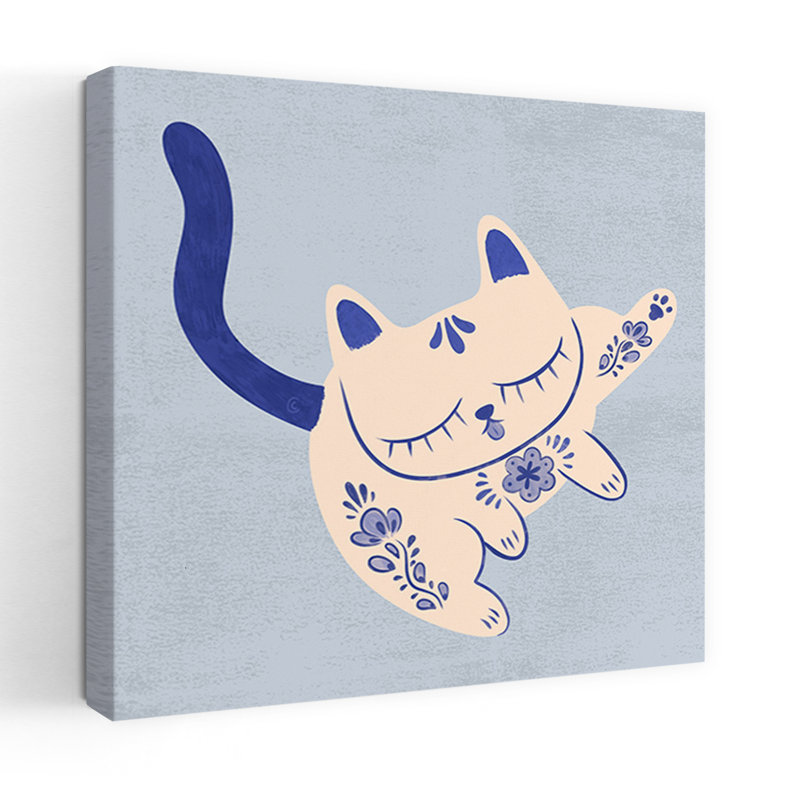 Art contemporain, art contemporain pour chat, H 18 po x l 18 po