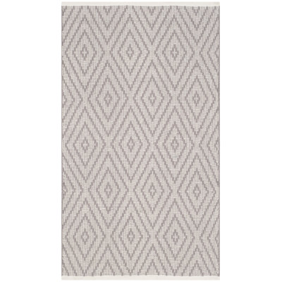 Akihito Hand Woven Cotton Geometric Rug