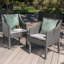 ensemble de 2 chaises de patio avec coussin moelleux et pieds robustes