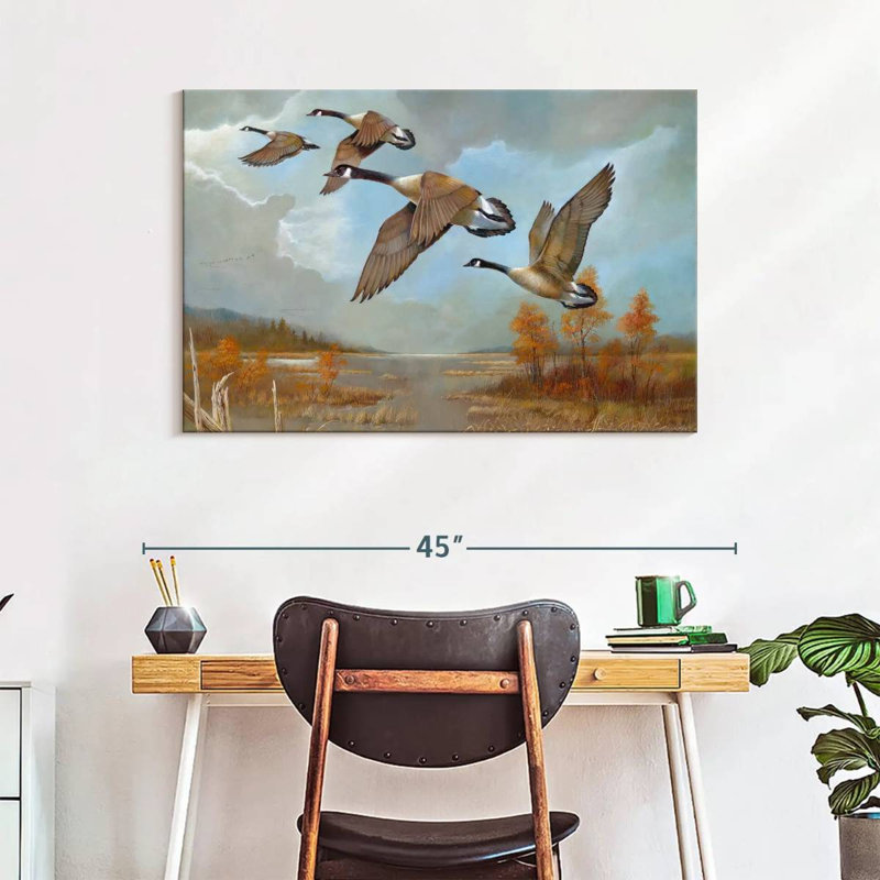Brampt Canadian Geese, 26" H x 39" W