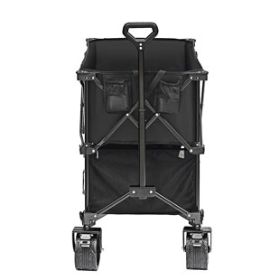 Foldable Double Decker Wagon With All-Terrain Wheels